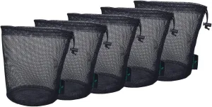 5pcs Durable Drawstring Net Bag Storage Ditty Bag M