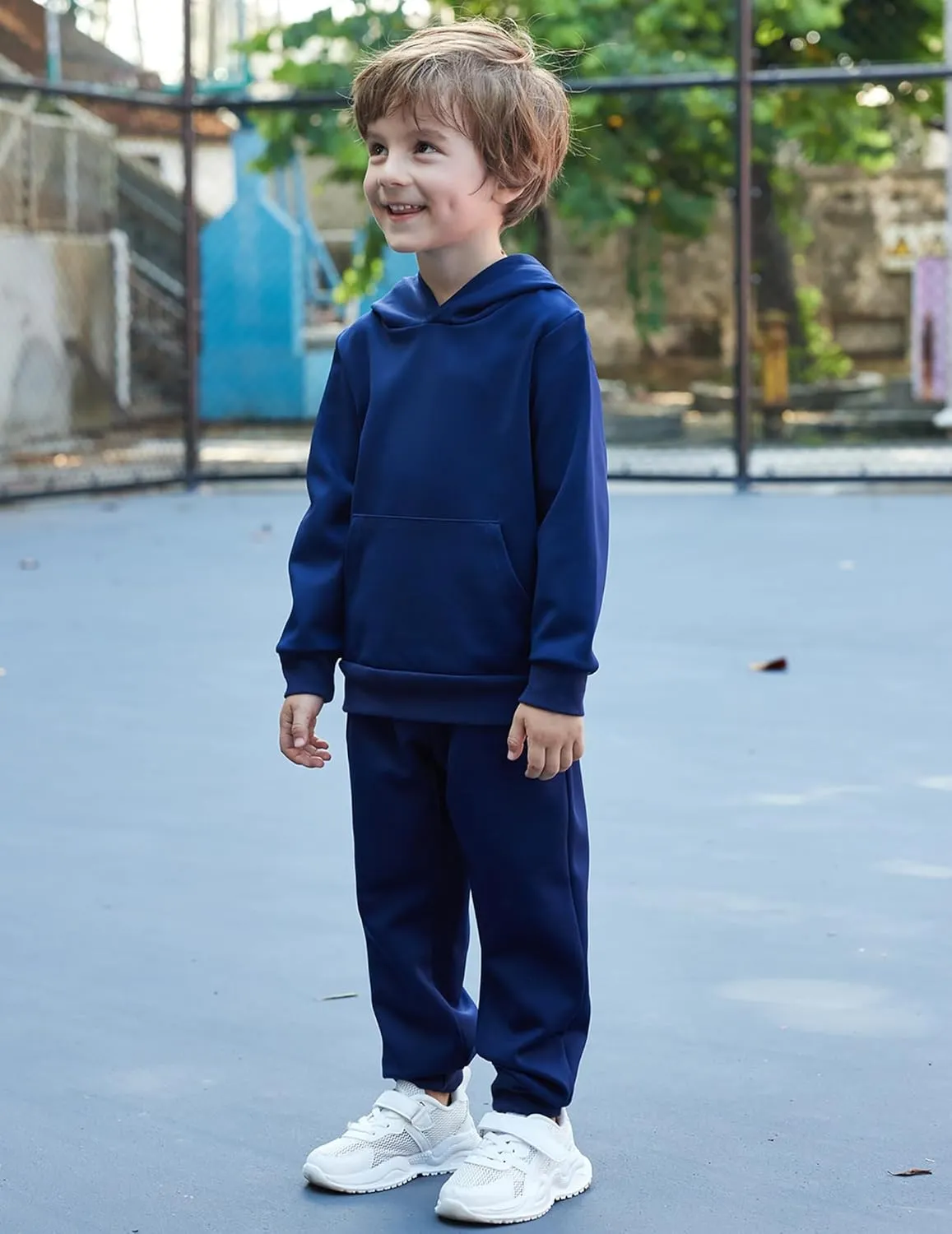 Arshiner 2 Piece Outfit Boys Pullover Hoodies Sweatshirt Suit For Kids Tracksuit Set