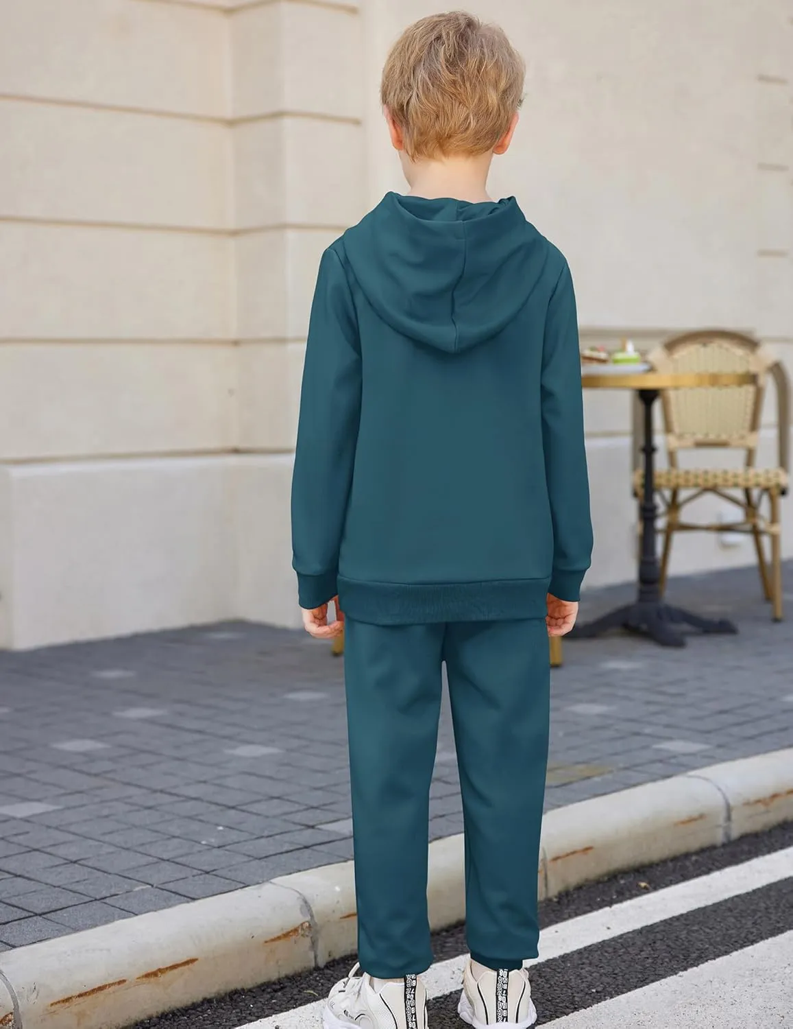 Arshiner 2 Piece Outfit Boys Pullover Hoodies Sweatshirt Suit For Kids Tracksuit Set