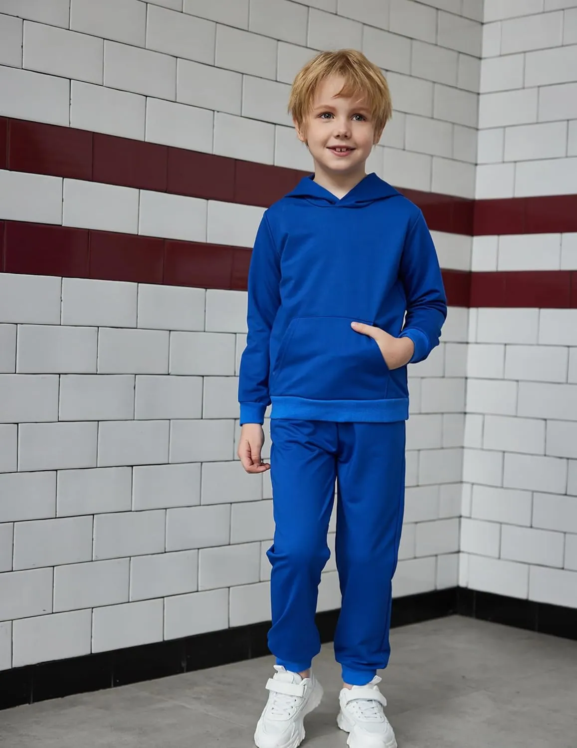 Arshiner 2 Piece Outfit Boys Pullover Hoodies Sweatshirt Suit For Kids Tracksuit Set