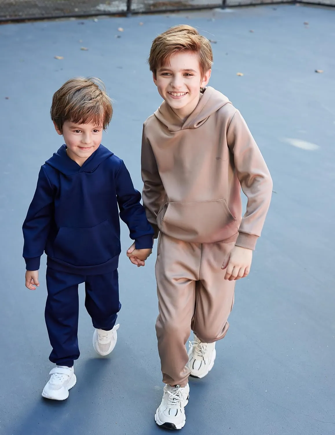 Arshiner 2 Piece Outfit Boys Pullover Hoodies Sweatshirt Suit For Kids Tracksuit Set