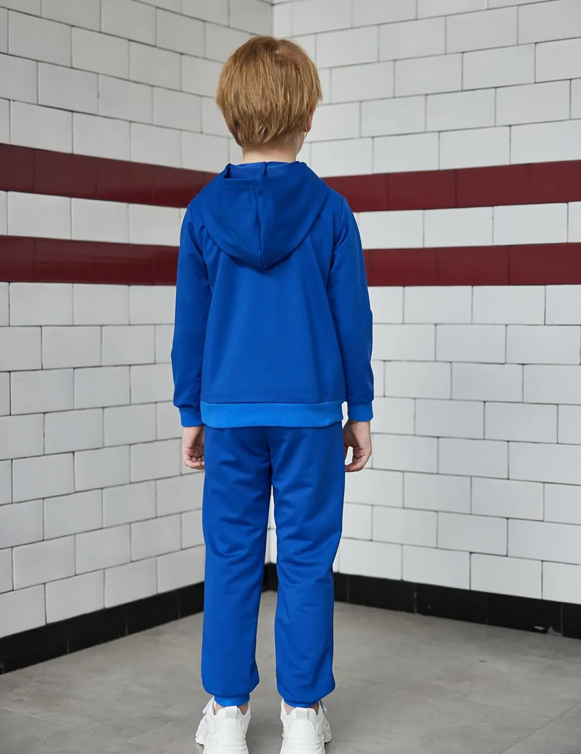 Arshiner 2 Piece Outfit Boys Pullover Hoodies Sweatshirt Suit For Kids Tracksuit Set