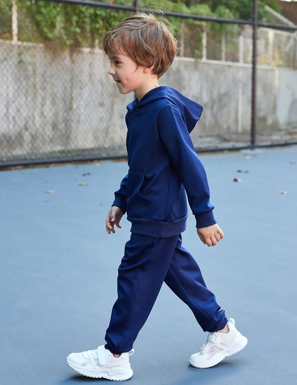 Arshiner 2 Piece Outfit Boys Pullover Hoodies Sweatshirt Suit For Kids Tracksuit Set