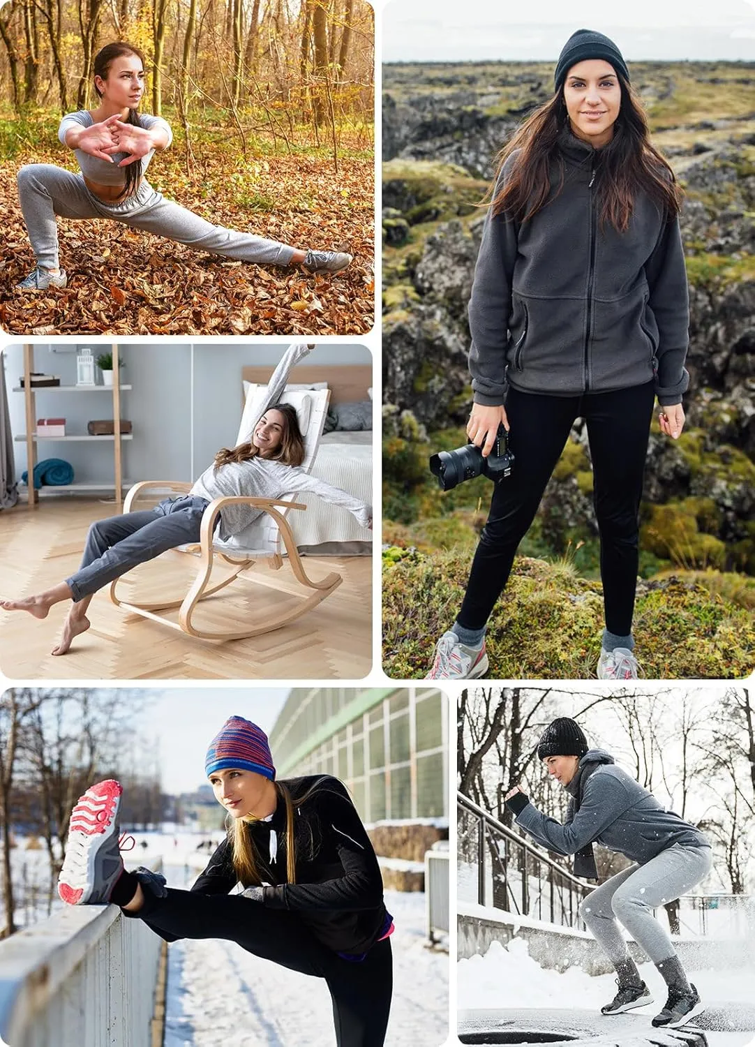 baleaf Women's Fleece Lined Joggers Water Resistant Thermal Hiking Pants Sweatpants Track Pants Winter Clothes Running Gear