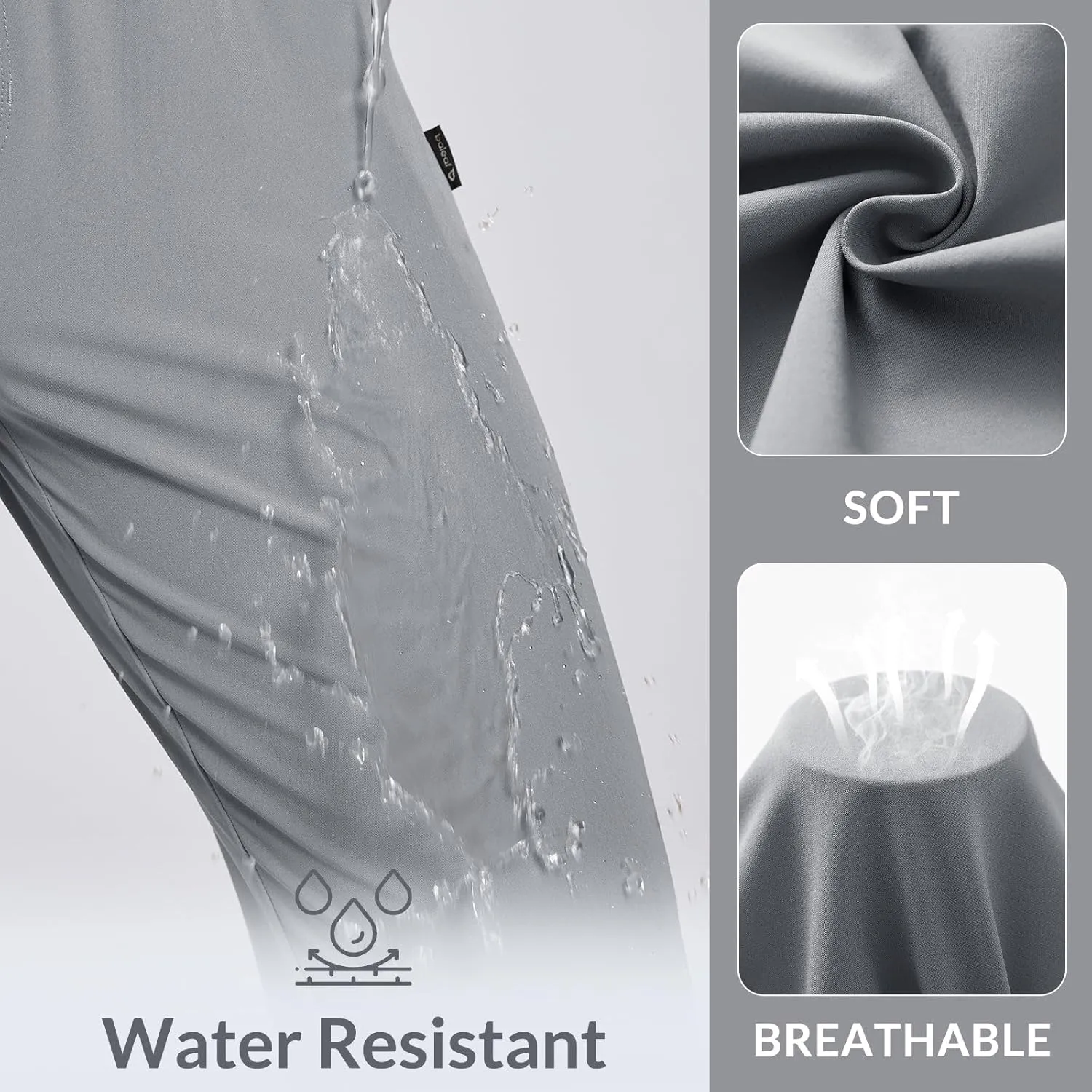 baleaf Women's Hiking Water Resistant Pants UPF Roll Up Convertible Capri Pant Quick Dry Zipper Pockets Travel Fishing