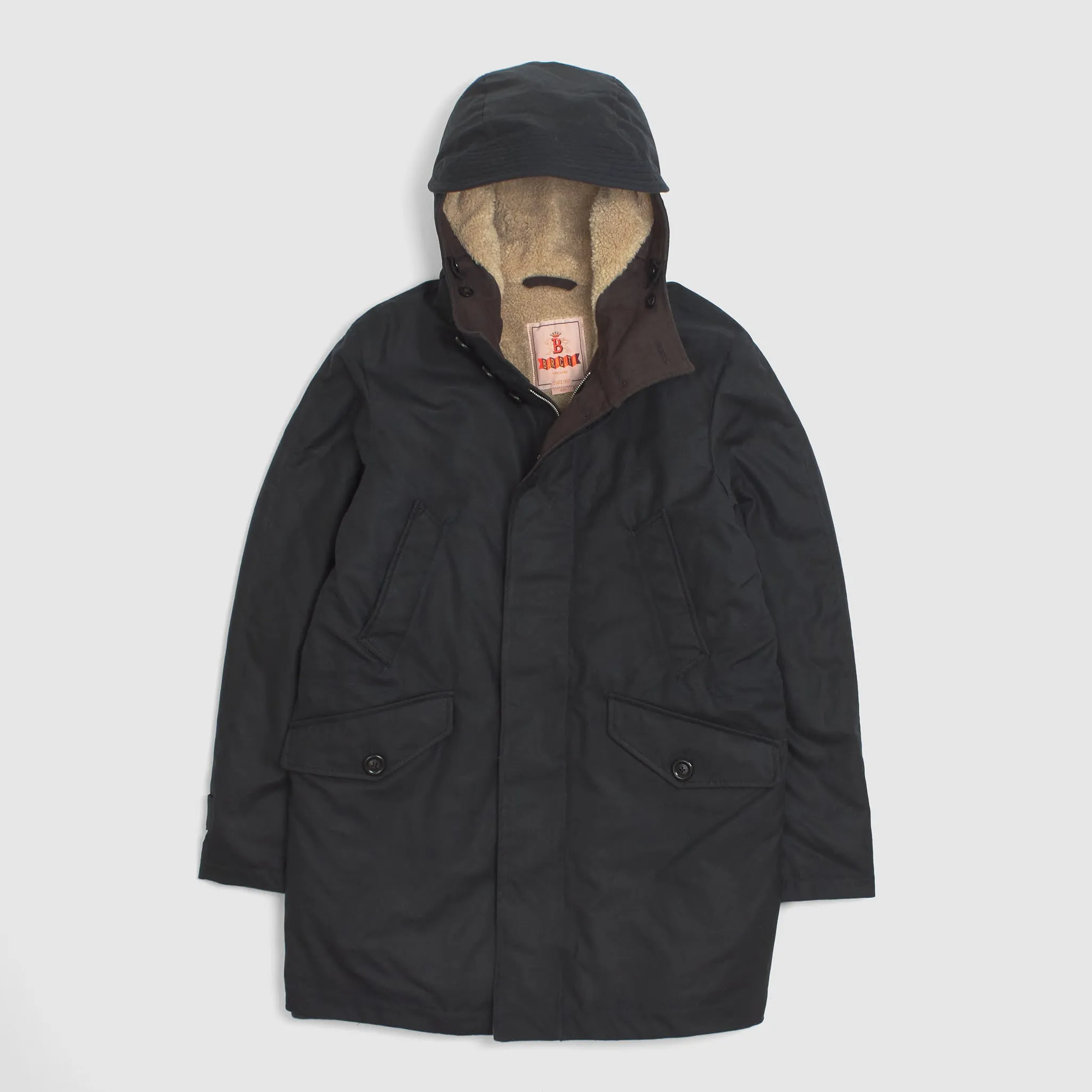Baracuta Long Knott Waxed Cotton Parka