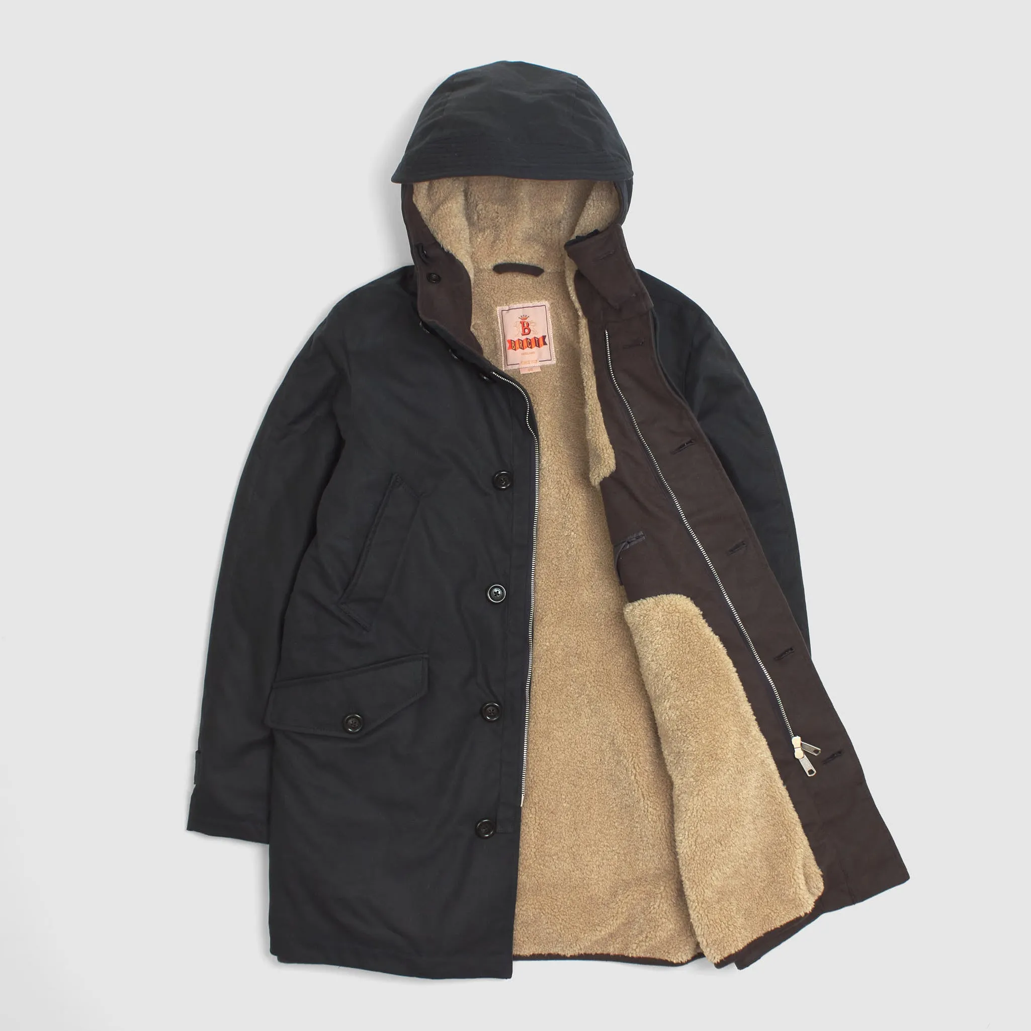 Baracuta Long Knott Waxed Cotton Parka