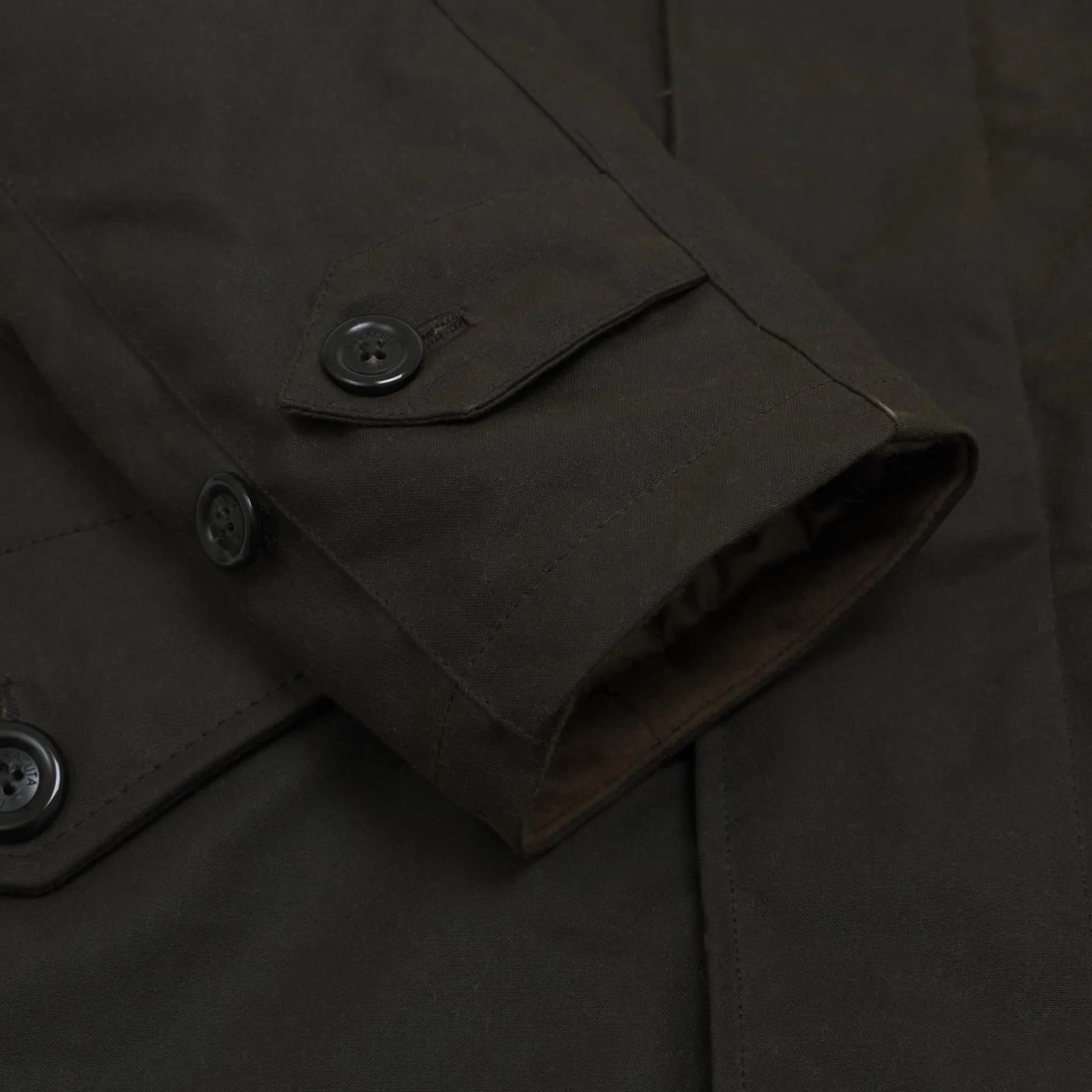 Baracuta Long Knott Waxed Cotton Parka