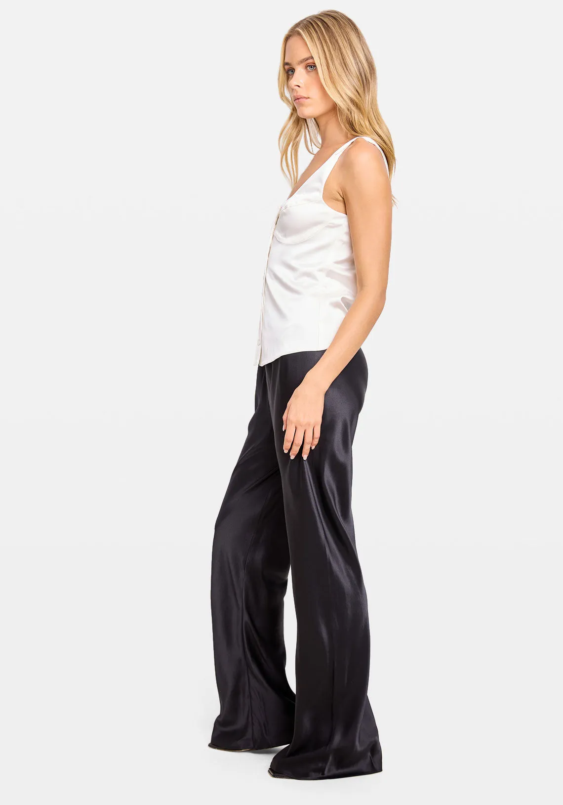 BIAS CUT PANT BLACK