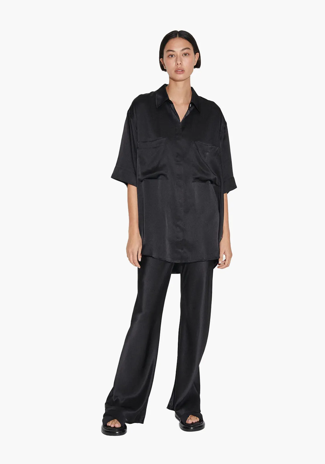 BIAS CUT PANT BLACK