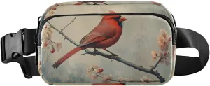 Bird Vintage Fanny Packs for Women Men, Water Resistant Waist Pack Sling Bag Purse for Travel Hiking