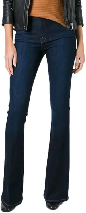 BISUAL Women's Black Bell Bottom Jeans for Women High Waisted Flare Jeans Womens Ripped Stretchy Bell Bottoms Pants