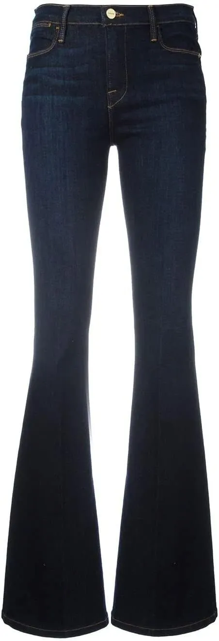BISUAL Women's Black Bell Bottom Jeans for Women High Waisted Flare Jeans Womens Ripped Stretchy Bell Bottoms Pants