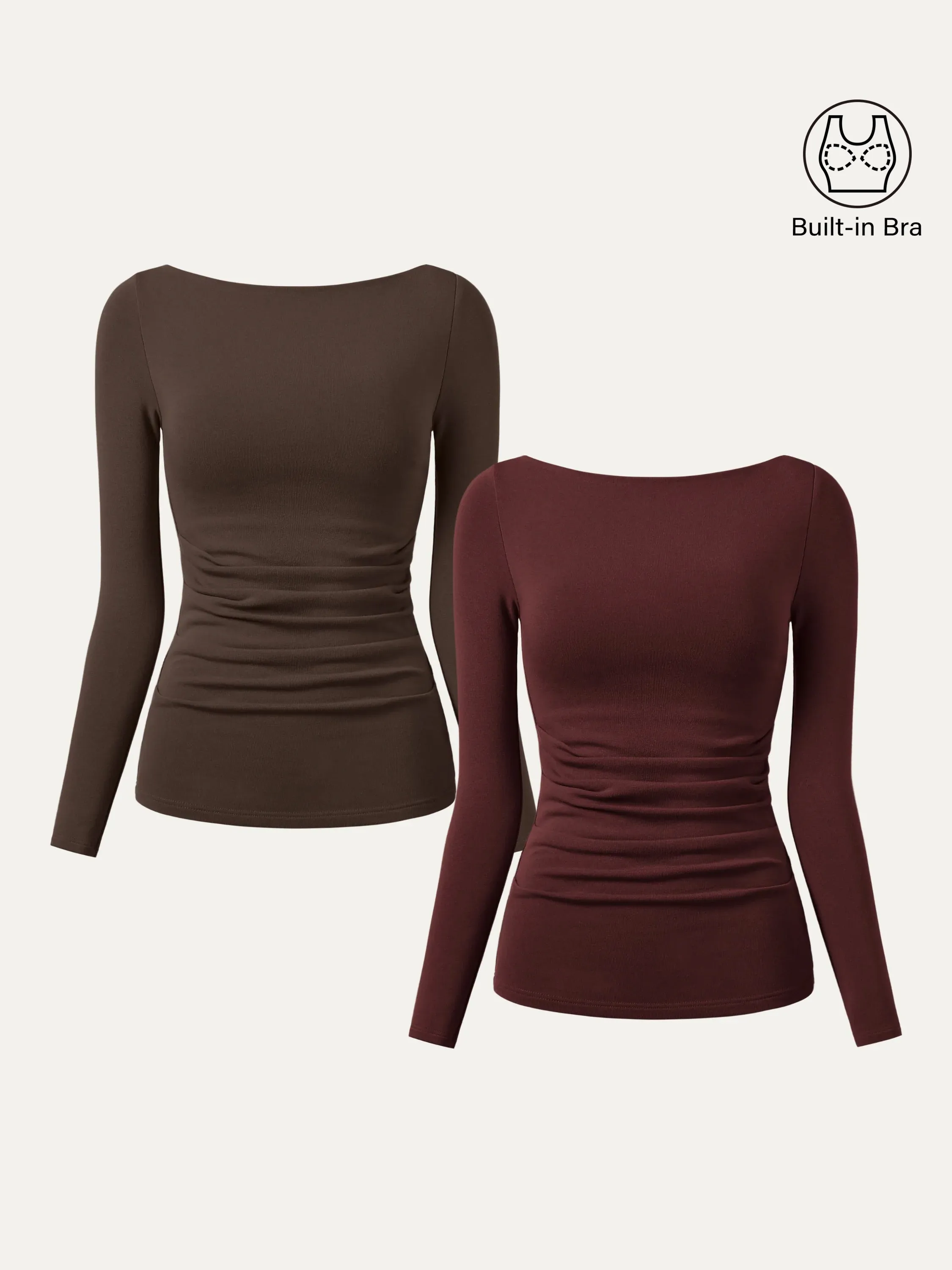 Boatneck Tucks Brami Top