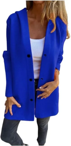 Cedar And Ash Oversized Single-Breasted Hooded Casual Jacket Women's 2025 SpringSolid color autumn spring trench coat