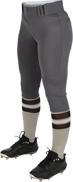 CHAMPRO Girls' Knicker Style Low-Rise Softball Pants
