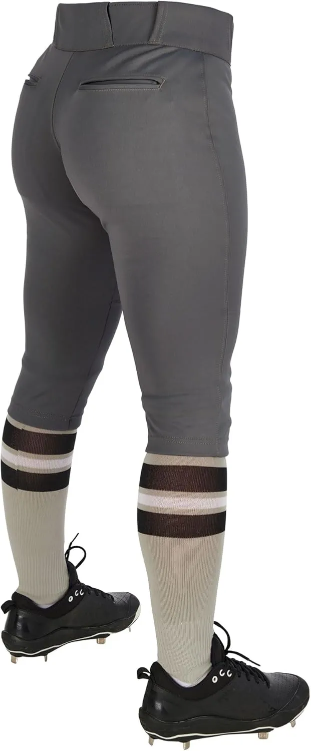 CHAMPRO Girls' Knicker Style Low-Rise Softball Pants