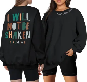 Christian Sweatshirt for Women Jesus God Faith Bible Verse Religious Shirt Oversized Inspirational Pullover Top