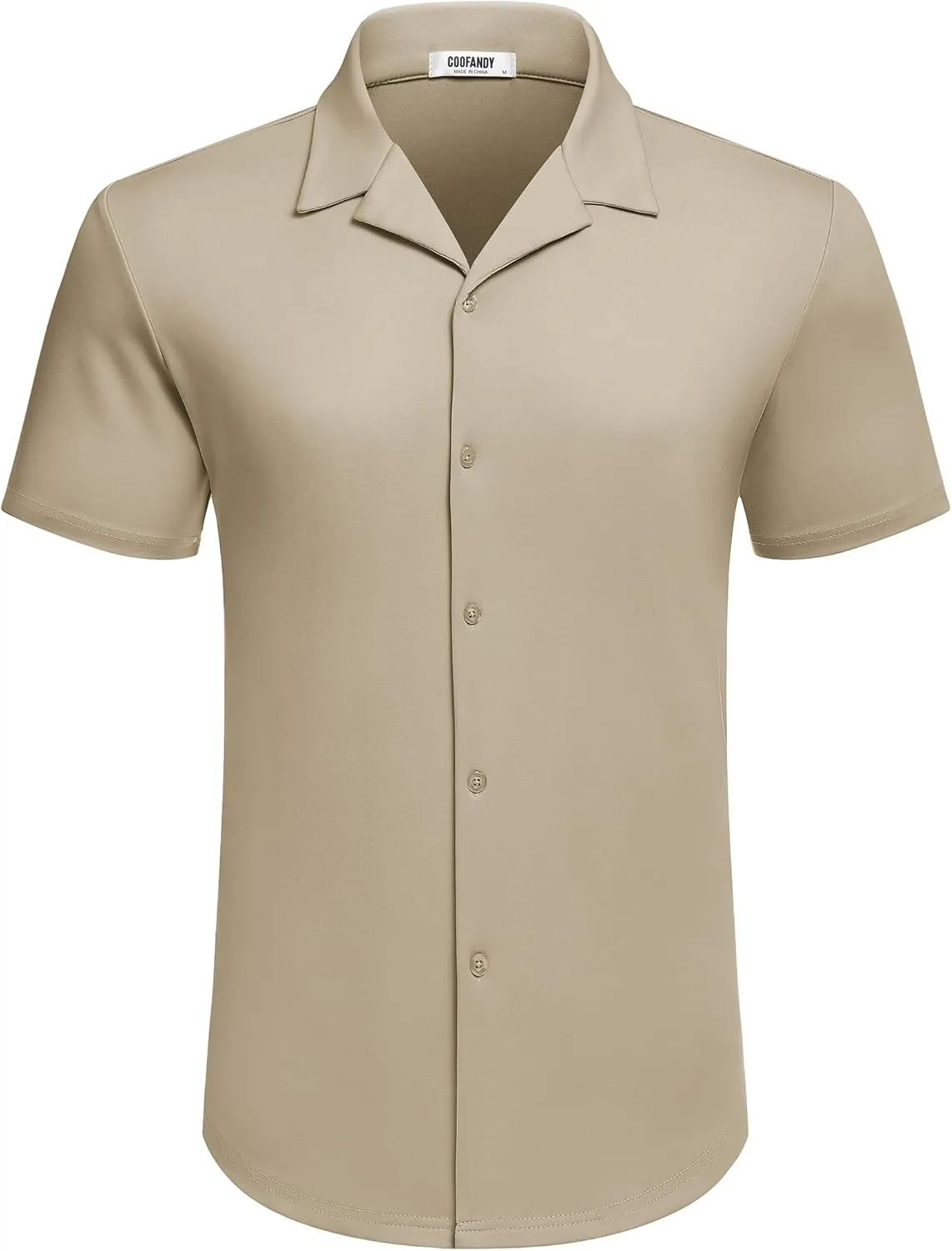 COOFANDY Mens Casual Button Down Shirts Short Sleeve Wrinkle Free Summer Dress Shirt