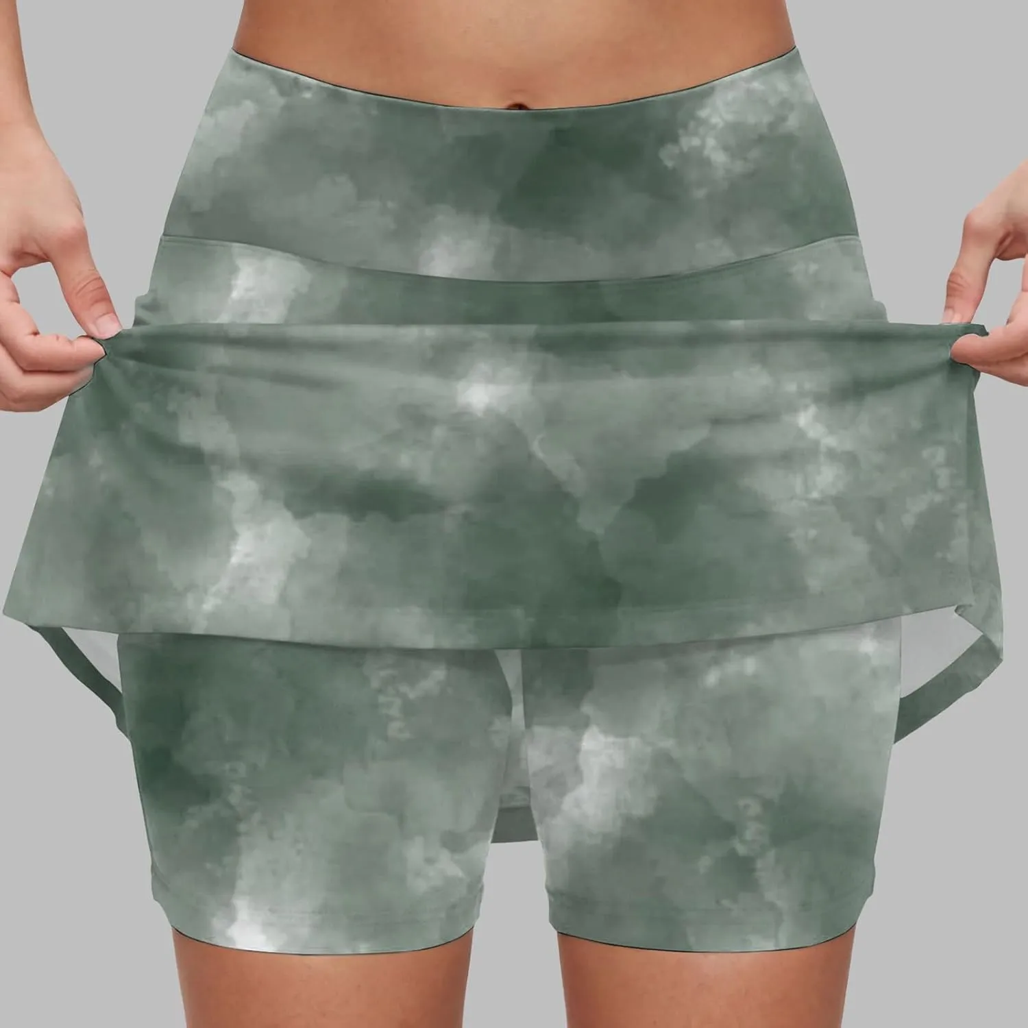 cooki Women's Mini Tennis Skirt 2025 Athletic Cute High Waisted Tie Dye Golf Skorts Summer Casual Lightweight Workout Shorts