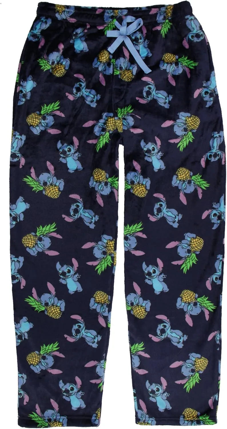 Disney Lilo and Stitch Pajama Pants Pineapple Women's Super Minky Lounge Pajama Pants