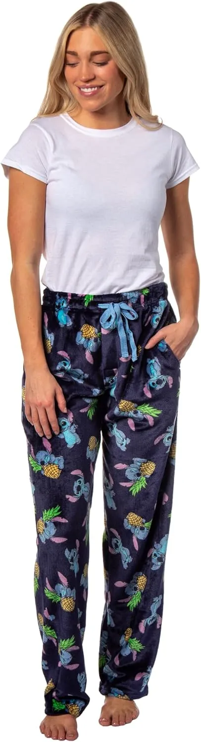 Disney Lilo and Stitch Pajama Pants Pineapple Women's Super Minky Lounge Pajama Pants