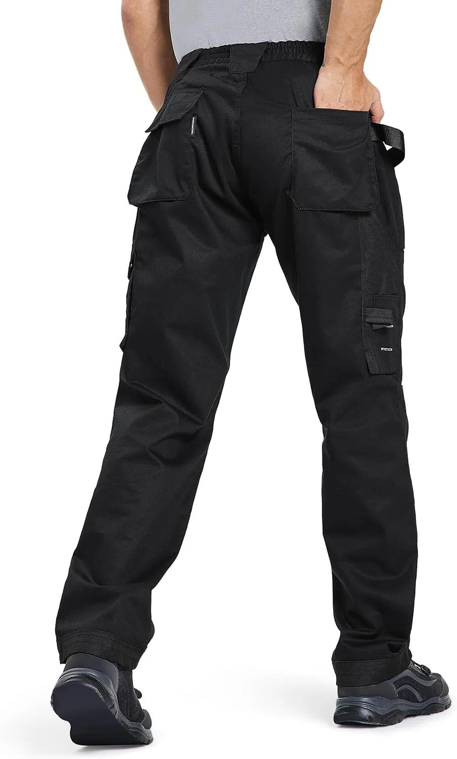 DURAWERK Men's Work Pants, Carpenter Pants with Reinforced Knee Pad Pockets, Durable Cargo Pants