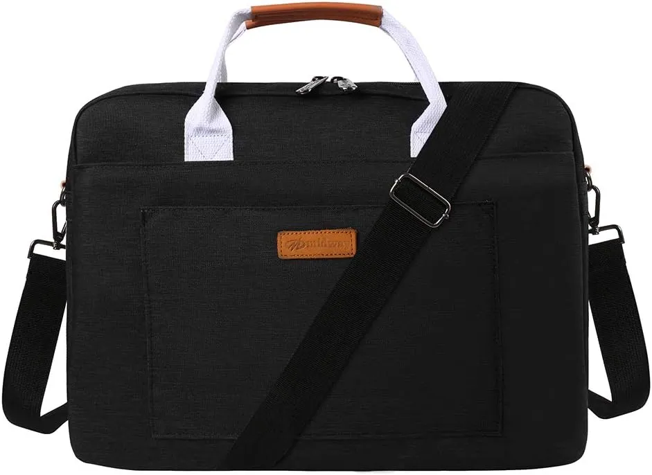 eBigValue Universal Protective Padded Water Resistant Briefcase Bag, Shoulder Bag, Messenger Bag for 15-15.6 inch Laptops