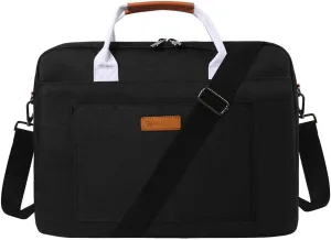 eBigValue Universal Protective Padded Water Resistant Briefcase Bag, Shoulder Bag, Messenger Bag for 15-15.6 inch Laptops