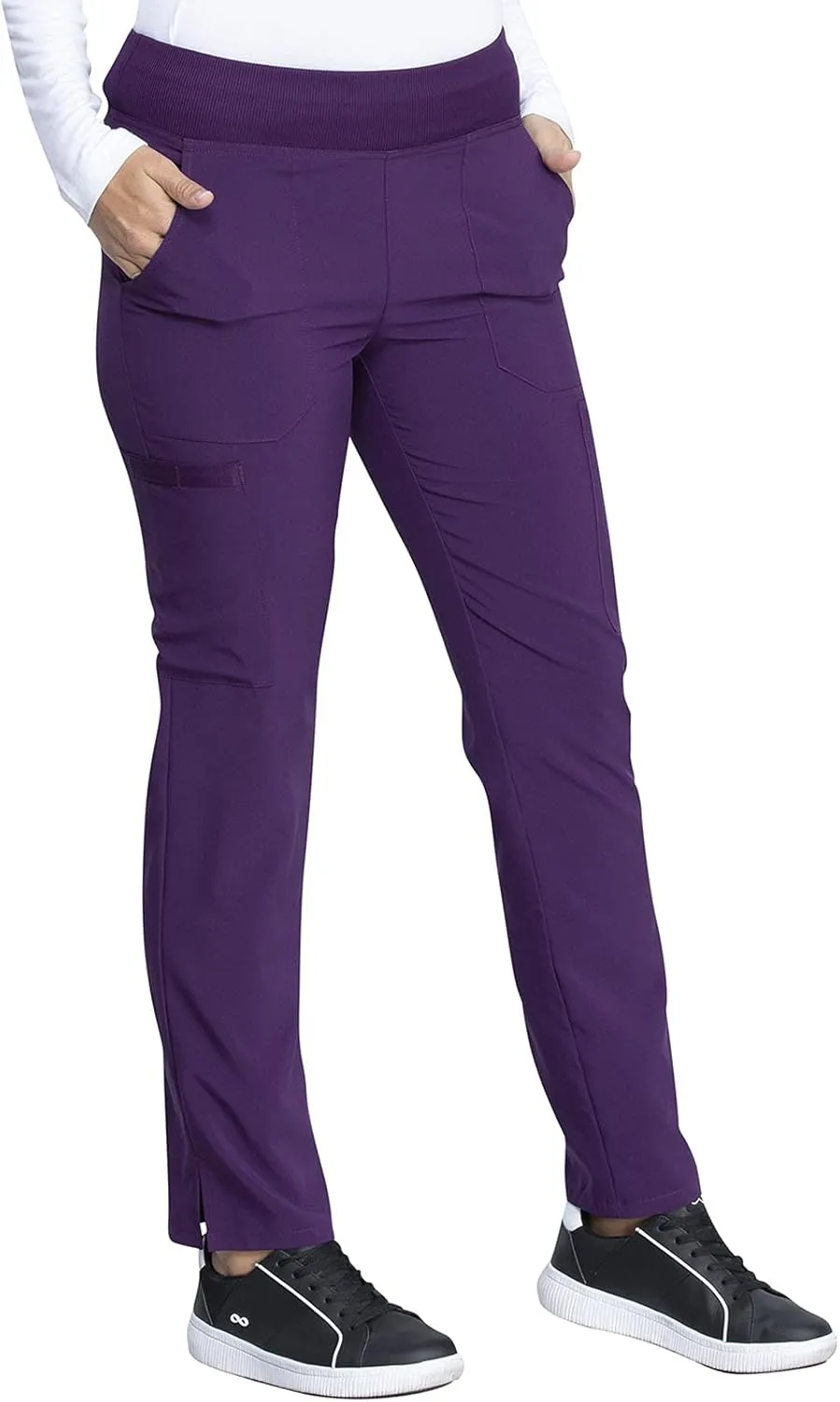 EDS Essentials Scrubs for Women, Yoga-Inspired Pull-On Pant with Four-Way Stretch and Moisture Wicking DK005