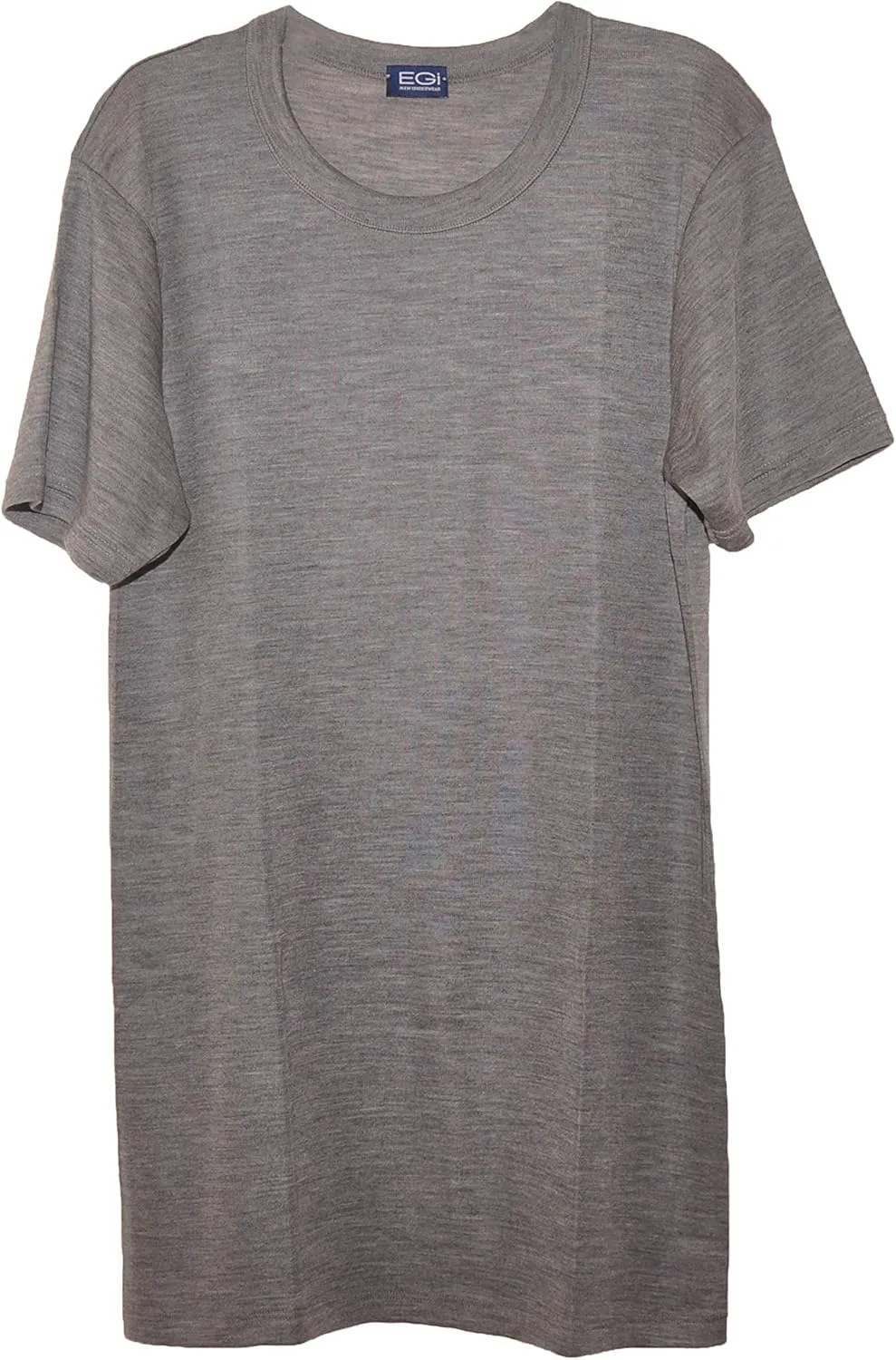 EGI  Luxury Merino Wool Blend Men's Short Sleeve T-Shirt. Proudly Made in Italy.