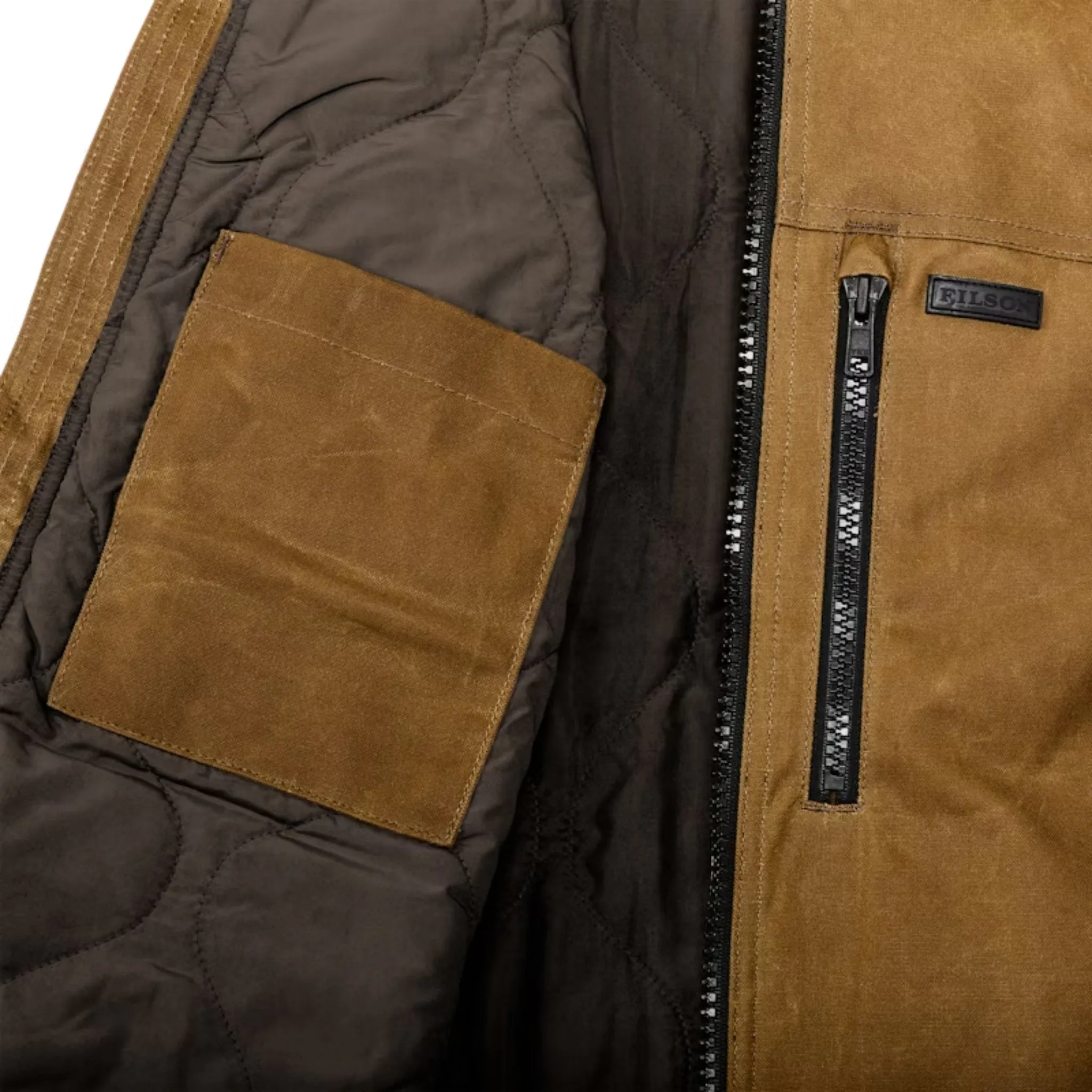 Filson Men's Tin Cloth Primaloft Jacket - Dark Tan