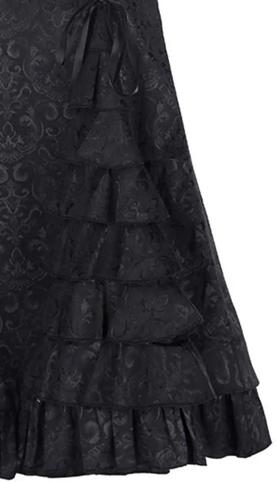 Fishtail Ruffle Skirt Mermaid Style Skirt Retro Women Vintage Long Punk Bodycon Skirt Denim Overall Skirt