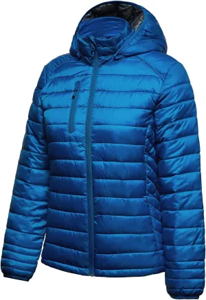 fit space Womens Puffer Jacket Down Synthesis Lightweight Hiking Jacket Winter Warm Coat Quilted Water Resistant Packable