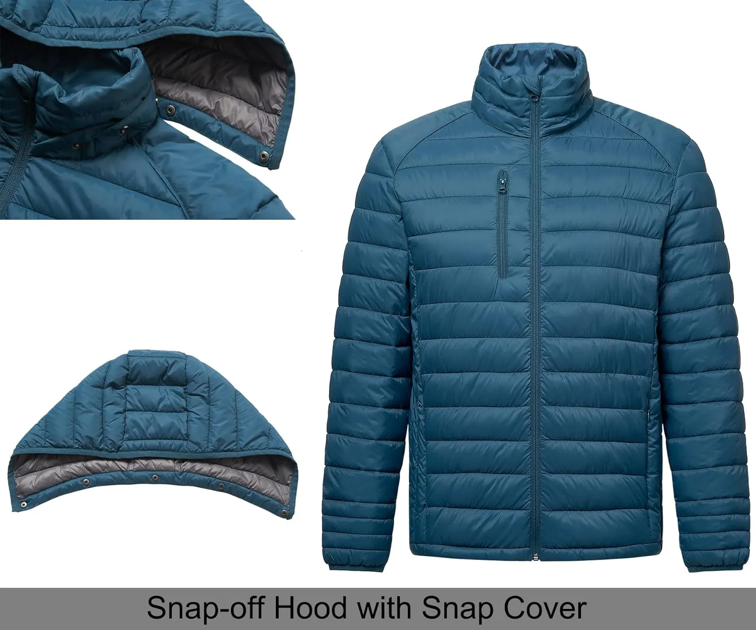 fit space Womens Puffer Jacket Down Synthesis Lightweight Hiking Jacket Winter Warm Coat Quilted Water Resistant Packable