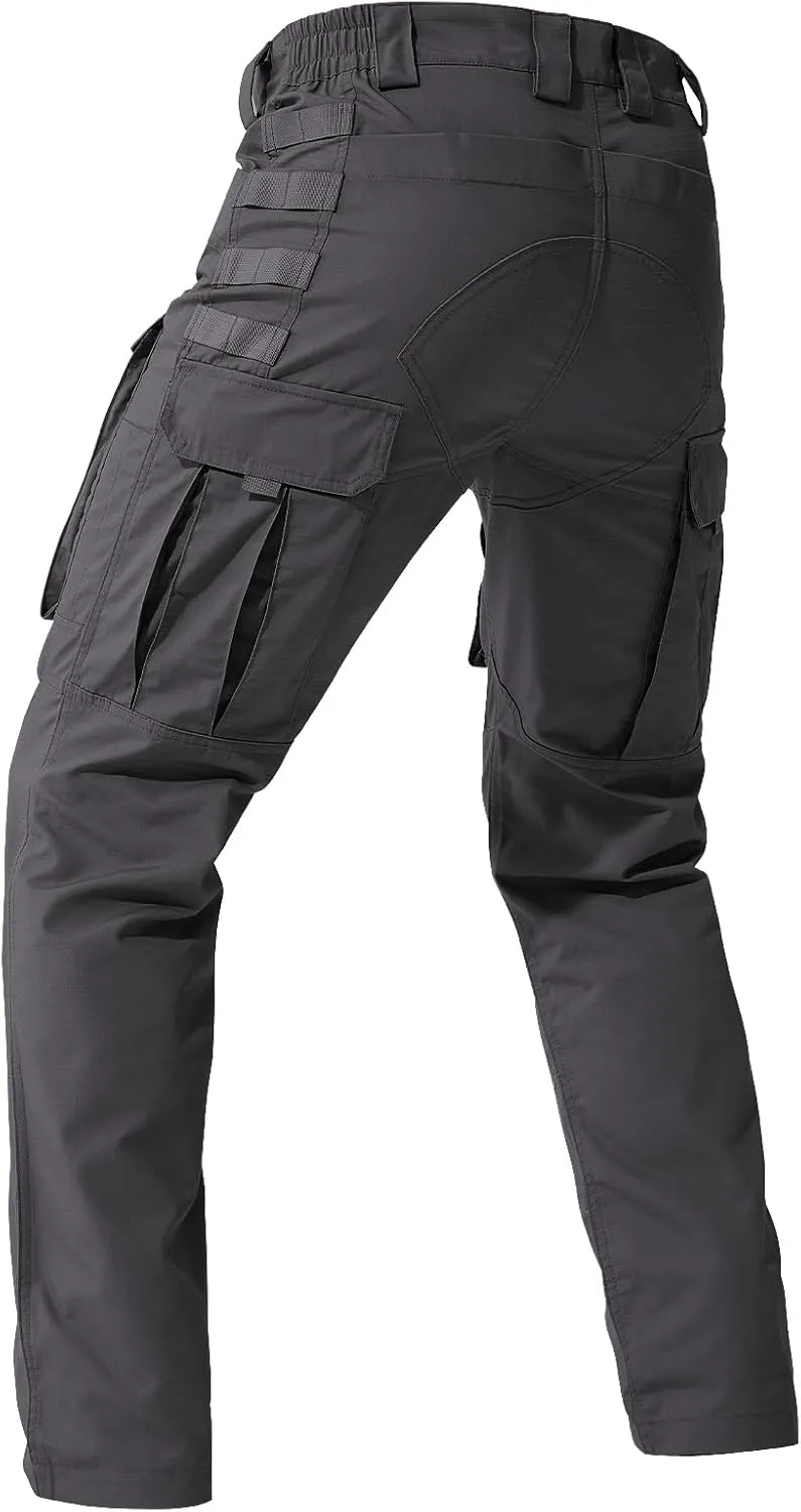 FREE SOLDIER Men's Cargo Pants,Tactical Pants for Men Stretch,Durable Ripstop EDC Work Pants for Hiking