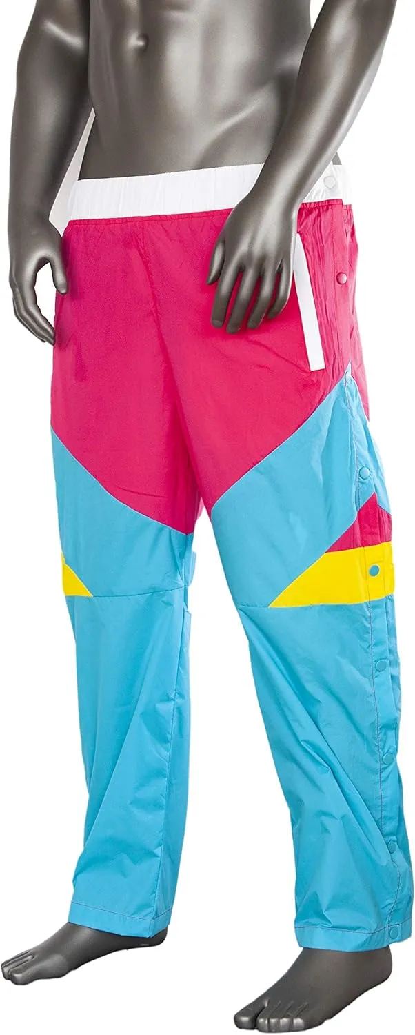 Funny Guy Mugs Tear Away Pull On Pants - Post-Surgery Snap Button Tearaway Elastic Waist Pants - Retro Windbreaker Pants
