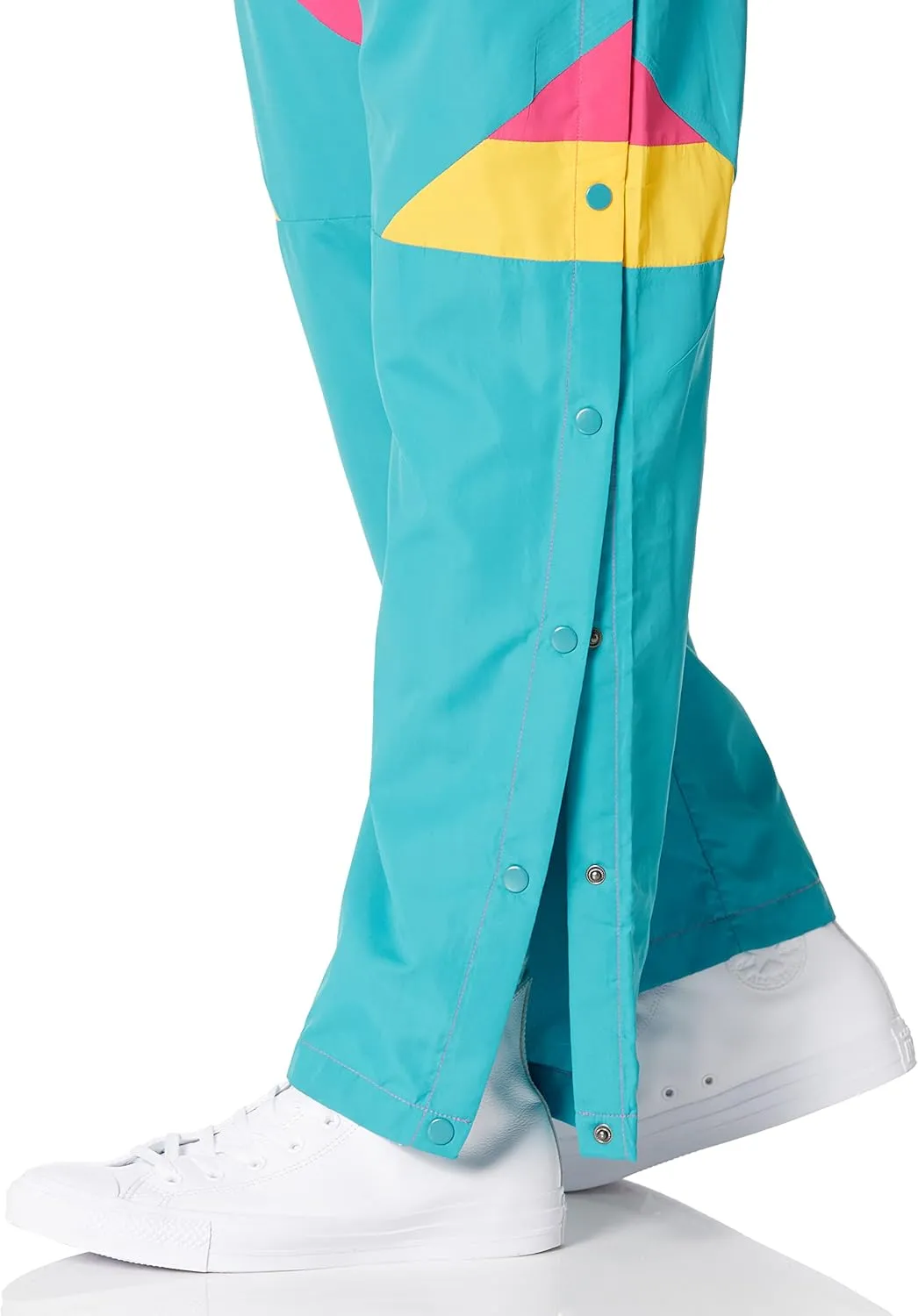 Funny Guy Mugs Tear Away Pull On Pants - Post-Surgery Snap Button Tearaway Elastic Waist Pants - Retro Windbreaker Pants