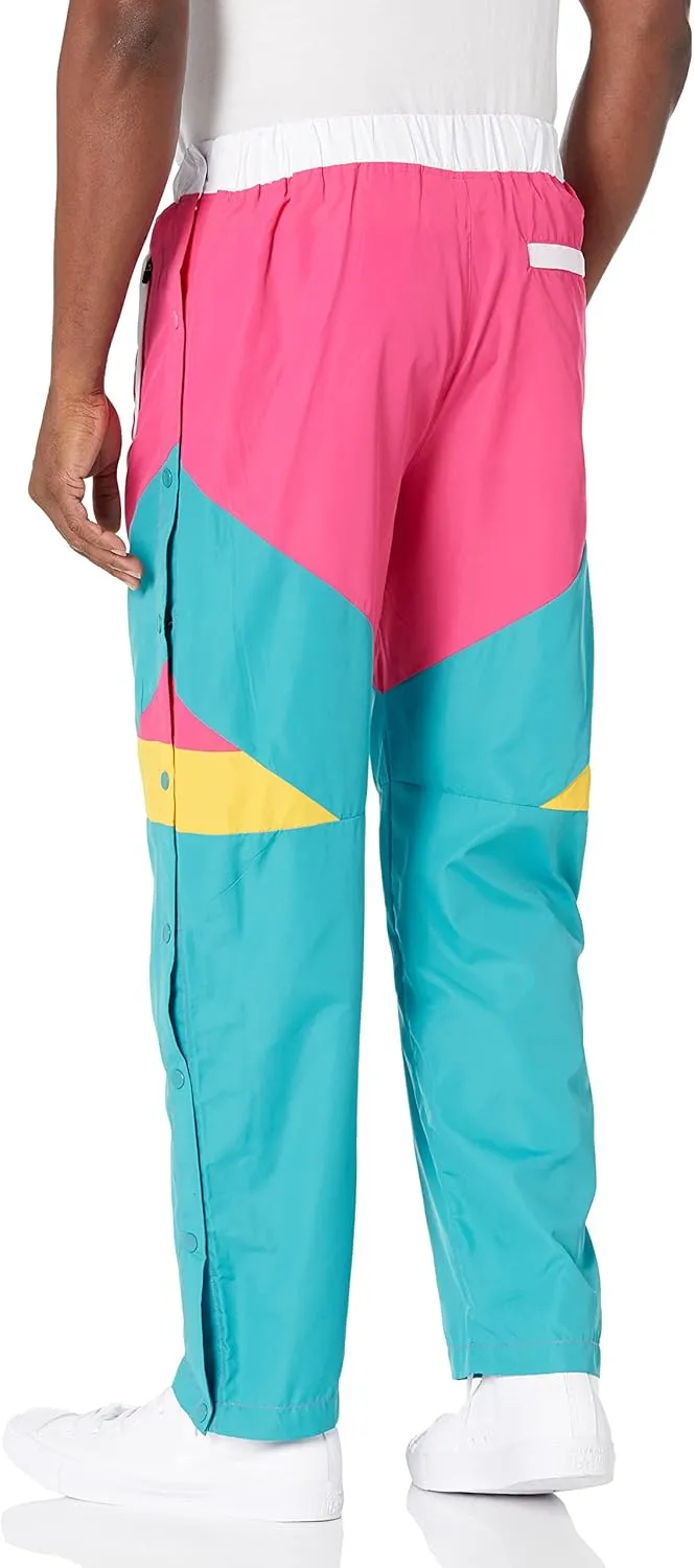 Funny Guy Mugs Tear Away Pull On Pants - Post-Surgery Snap Button Tearaway Elastic Waist Pants - Retro Windbreaker Pants