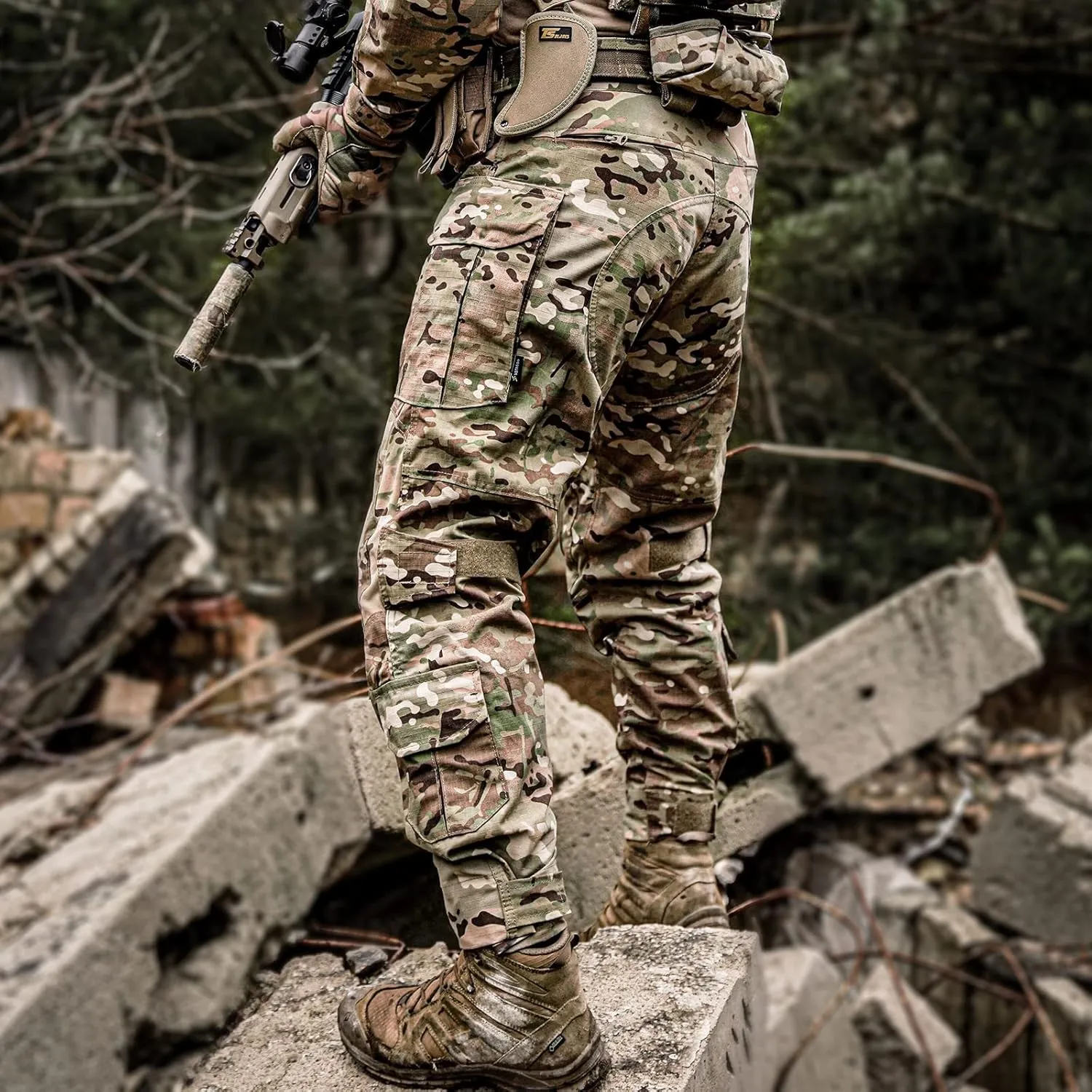 G3 Combat Pants with Knee Pads Tactical Military Trousers Hunting Camo Pants for Men Rip-Stop Airsoft Gear