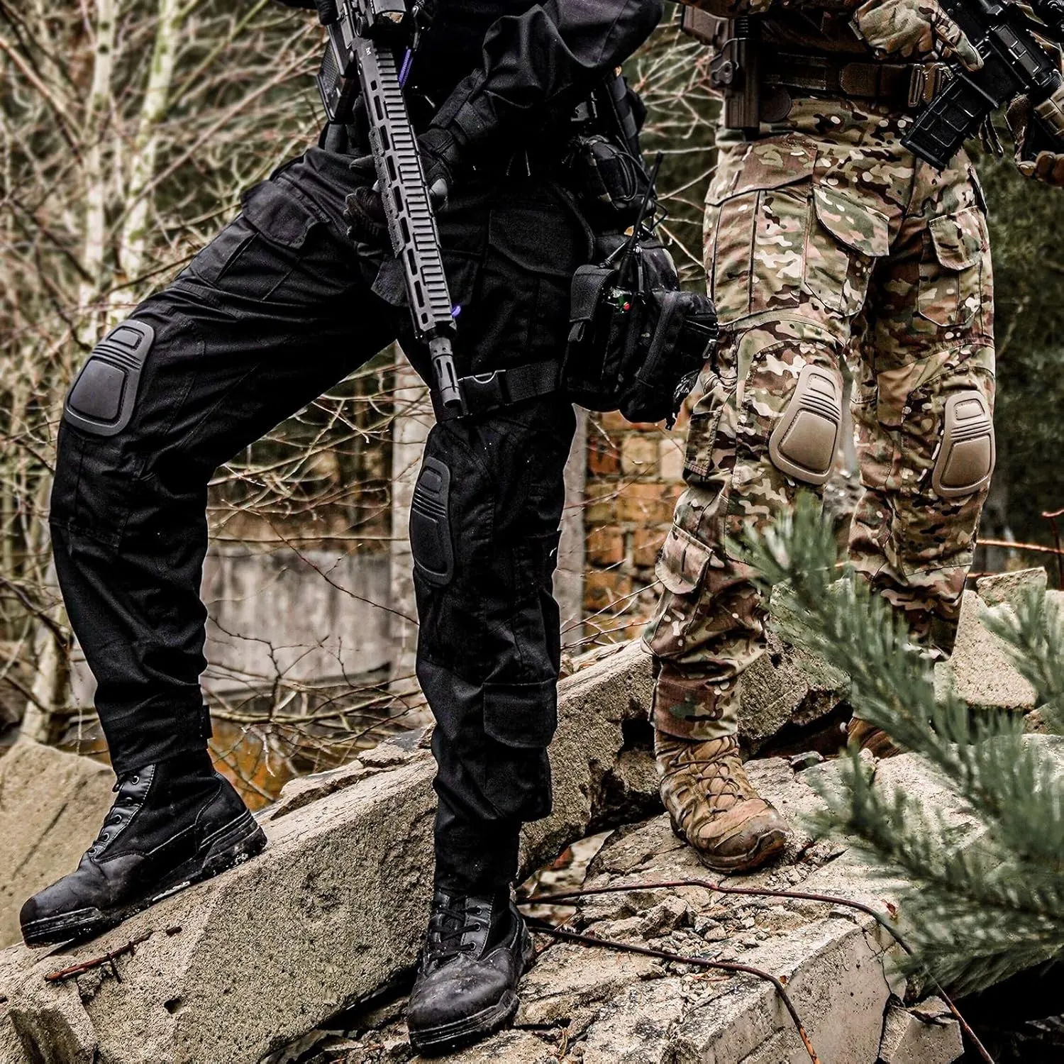 G3 Combat Pants with Knee Pads Tactical Military Trousers Hunting Camo Pants for Men Rip-Stop Airsoft Gear