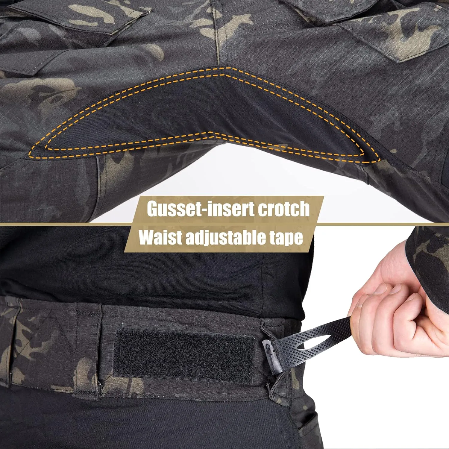 G3 Combat Pants with Knee Pads Tactical Military Trousers Hunting Camo Pants for Men Rip-Stop Airsoft Gear