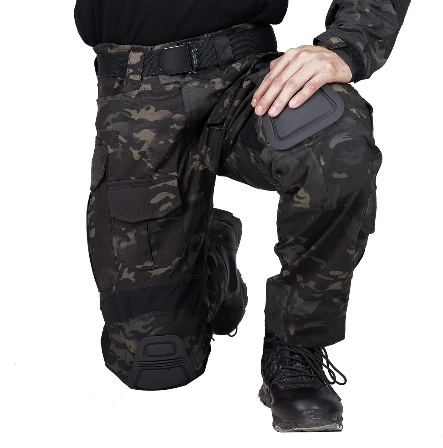 G3 Combat Pants with Knee Pads Tactical Military Trousers Hunting Camo Pants for Men Rip-Stop Airsoft Gear
