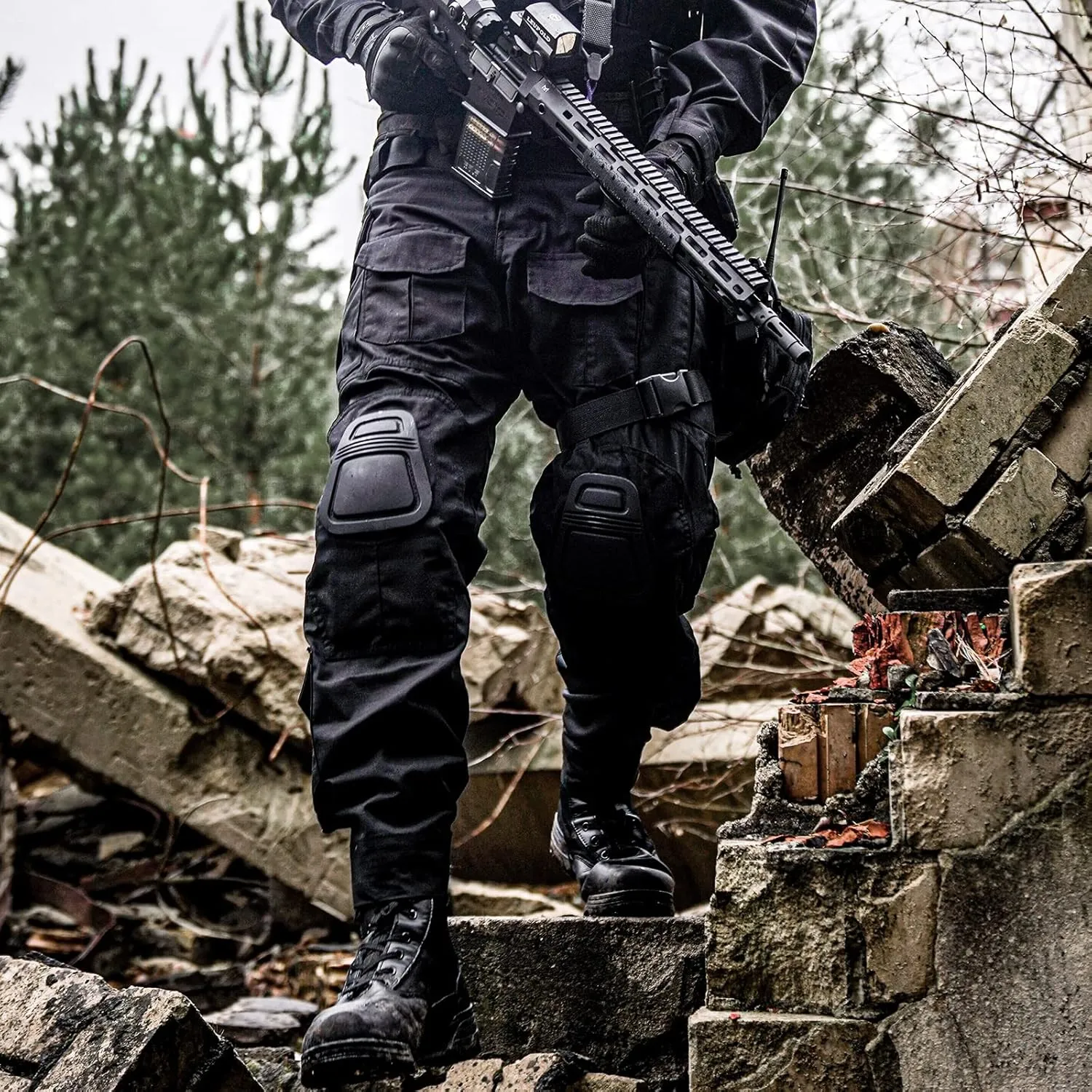 G3 Combat Pants with Knee Pads Tactical Military Trousers Hunting Camo Pants for Men Rip-Stop Airsoft Gear