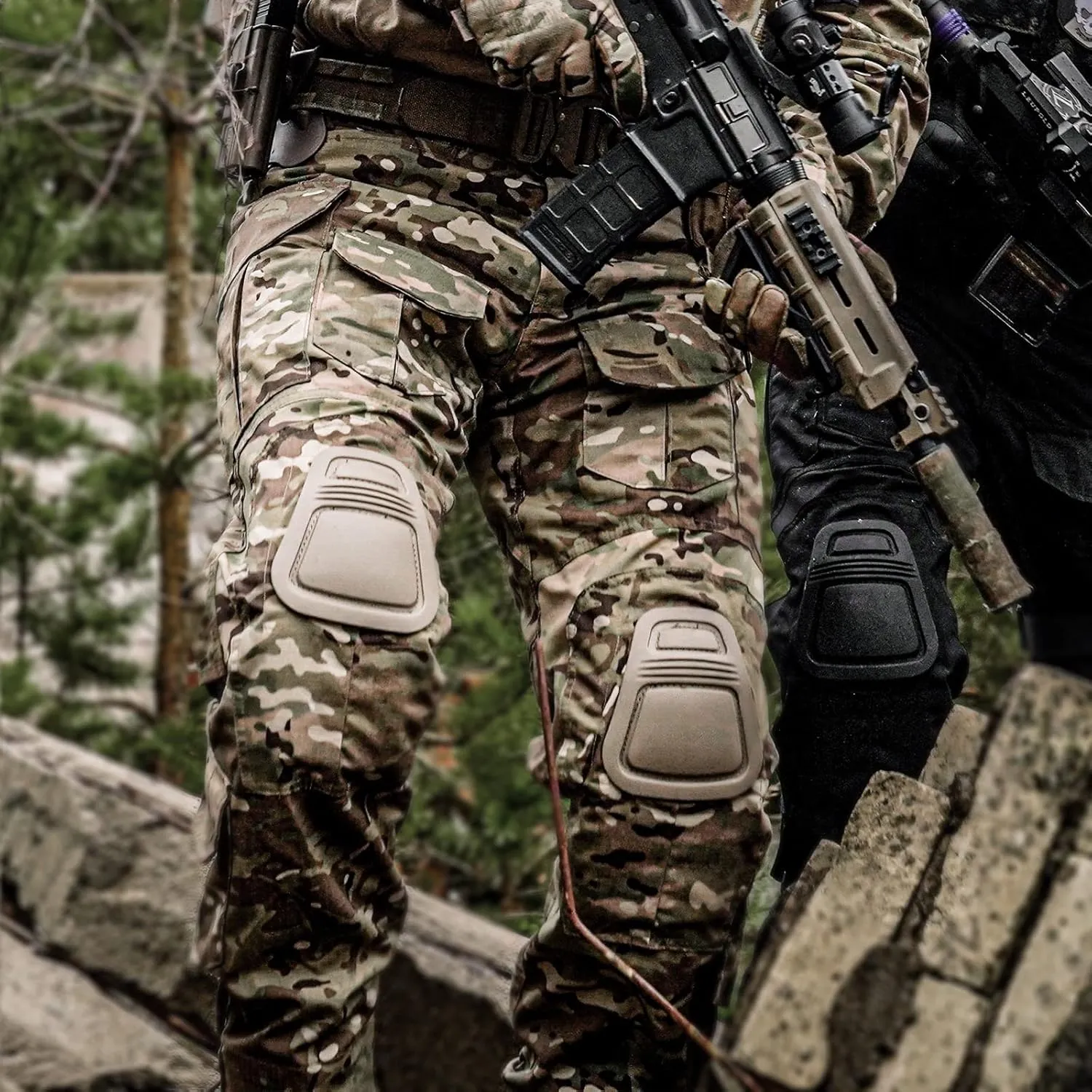 G3 Combat Pants with Knee Pads Tactical Military Trousers Hunting Camo Pants for Men Rip-Stop Airsoft Gear