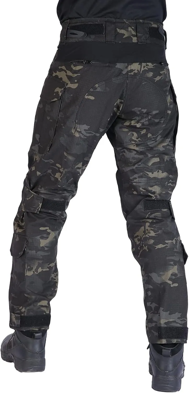 G3 Combat Pants with Knee Pads Tactical Military Trousers Hunting Camo Pants for Men Rip-Stop Airsoft Gear