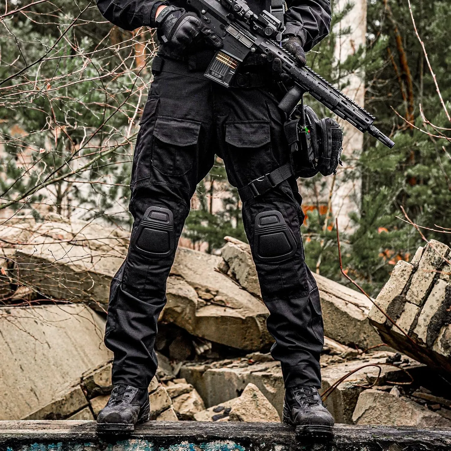 G3 Combat Pants with Knee Pads Tactical Military Trousers Hunting Camo Pants for Men Rip-Stop Airsoft Gear