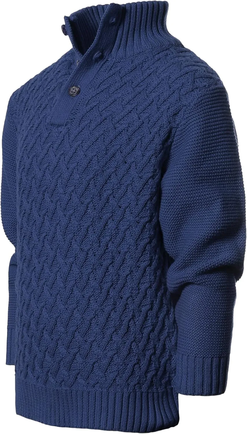 Gioberti Kids and Boys Mock Neck Pullover Knitted Sweater
