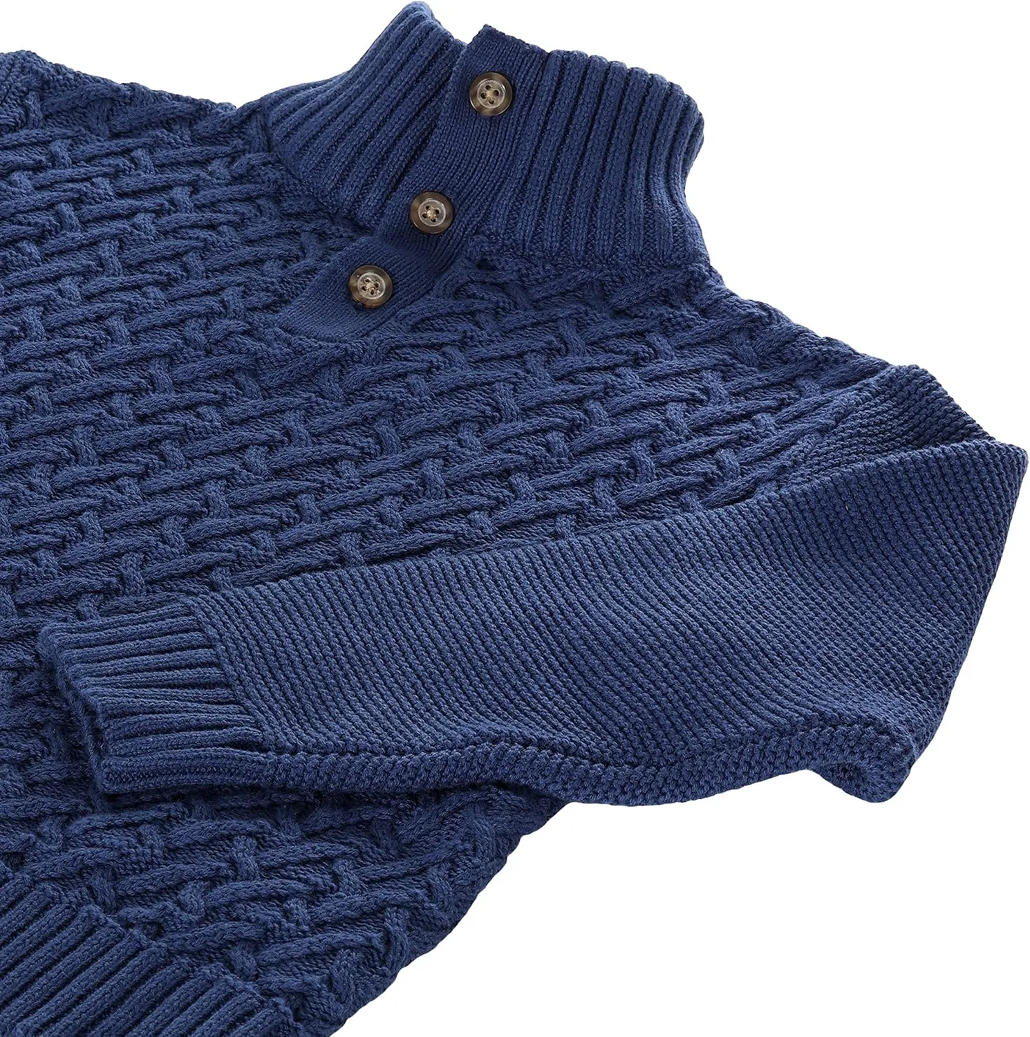 Gioberti Kids and Boys Mock Neck Pullover Knitted Sweater