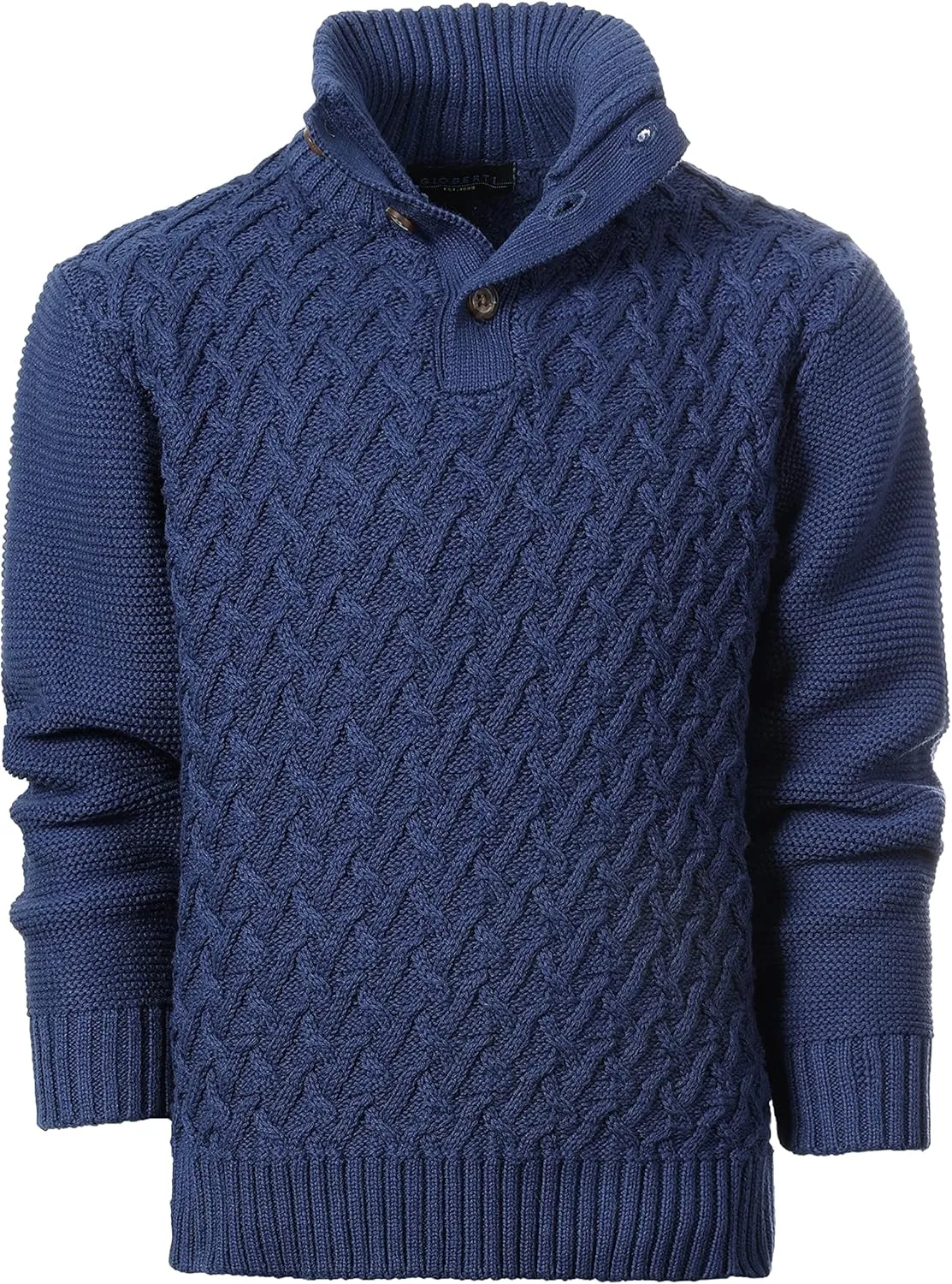 Gioberti Kids and Boys Mock Neck Pullover Knitted Sweater
